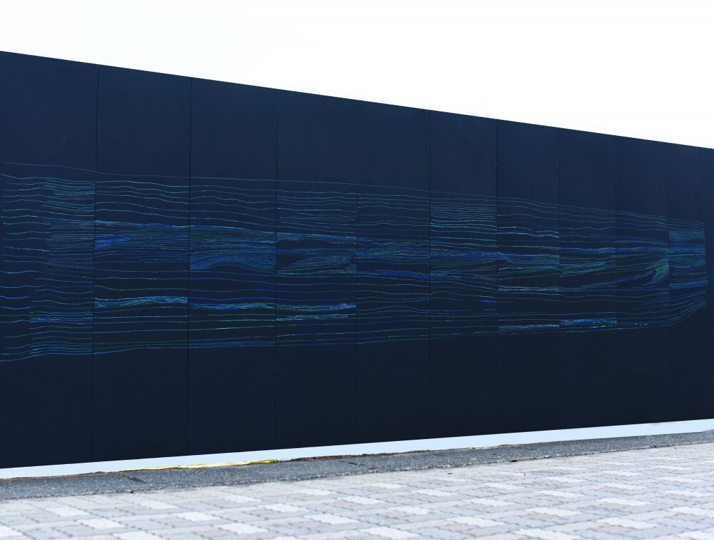 壁面ドローイング, 自由, カベヌマ実行委員, 沼津市, 静岡県, YukoSoi, Yuko Soi, 草井裕子, イシバシプラザ, イオンタウン